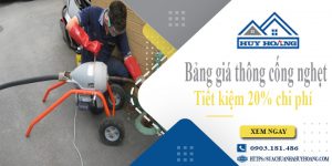 Bảng giá thông cống nghẹt tại Phú Nhuận | Tiết kiệm 20% chi phí