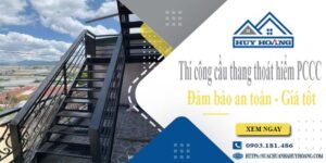 Báo giá cầu thang thoát hiểm PCCC tại Bình Thạnh -【Giảm 20%】