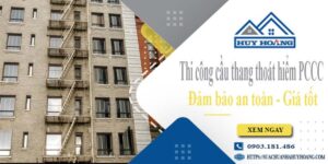 Báo giá cầu thang thoát hiểm PCCC tại Quận 4 -【Giảm 20%】