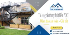 Báo giá cầu thang thoát hiểm PCCC tại TpHCM -【Giảm 20%】